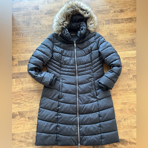 Kenneth Cole Reaction black puffer stadium coat. Size L. - Picture 10 of 10